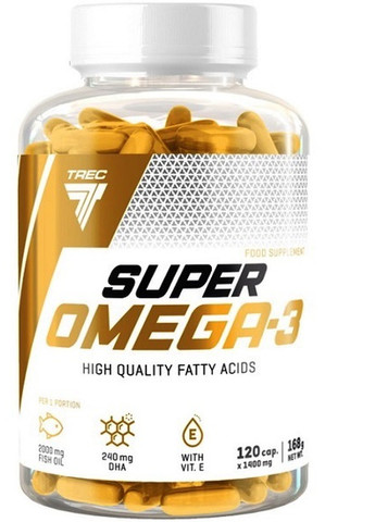 Super Omega 3 120 Caps Trec Nutrition (258499440)
