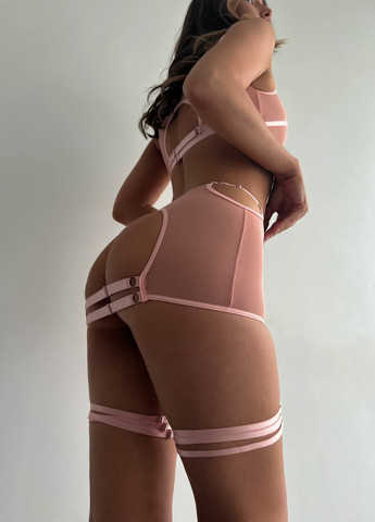 Розовый демисезонный комплект нижнего белья No Brand