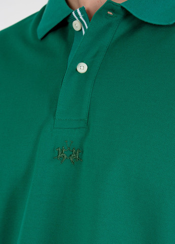 Зеленая футболка-поло для мужчин La Martina