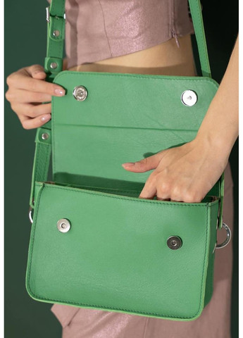 Жіноча шкіряна міні-сумка момент зеленого двигуна-зеленого The Wings (263518962)