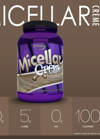 Протеїн Казеїн Micellar Crème 907 g (Chocolate Milkshake) Syntrax (258966714)