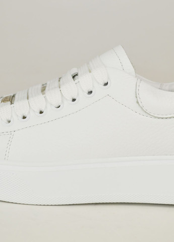 Белые всесезонные кроссовки женские белые кожаные Kento