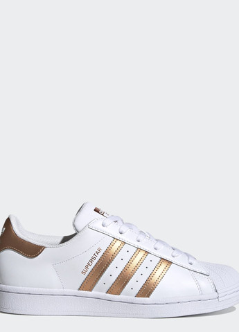 Белые всесезонные кроссовки superstar adidas