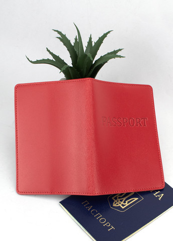 Обложка на паспорт кожаная HC-10 (красная) HandyCover (269340460)