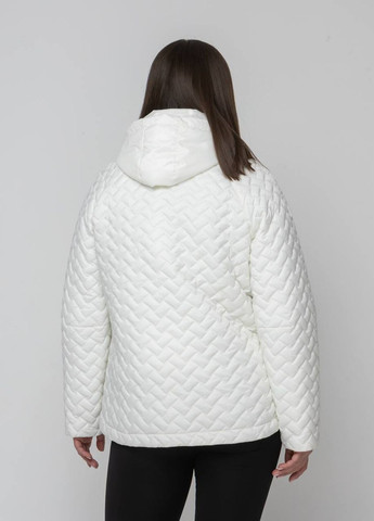 Молочная демисезонная весенняя женская куртка большого размера SK