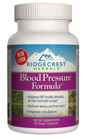 Blood Pressure Formula 60 Veg Caps RCH548 Ridgecrest Herbals (256725598)
