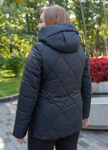 Темно-синя демісезонна демісезонна жіноча куртка великого розміру SK