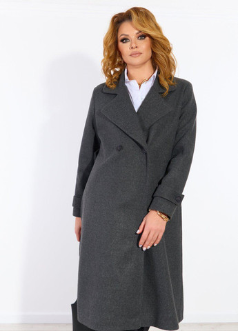 Серое Жіночий верхній одяг Модне лаконічне пальто (55761)110429-531 Lemanta
