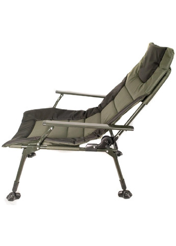 Раскладное кресло карповое стул с подлокотниками для рыбалки пикника кемпинга 72х85х99 см (475288-Prob) Зеленое с черным Unbranded (265391196)