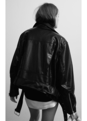 Черная демисезонная женская куртка-косуха н&м (56188) xs черная H&M