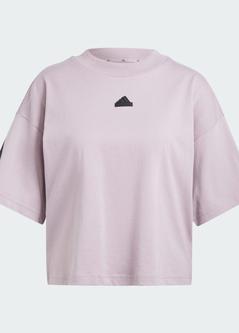 Фиолетовая всесезон футболка future icons 3-stripes adidas