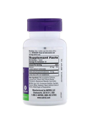 DHEA 10 mg 30 Tabs NTL-00594 Natrol (258646280)