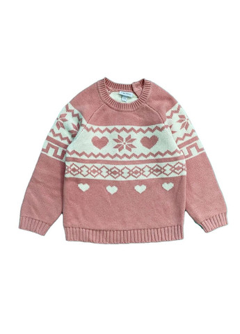 Розовый вязаный демисезонный свитер-джемпер OVS