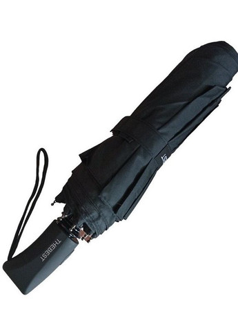 Зонт полуавтомат TheBest F709 мужской, 8 спиц, ручка прямая, Черный No Brand (277633683)
