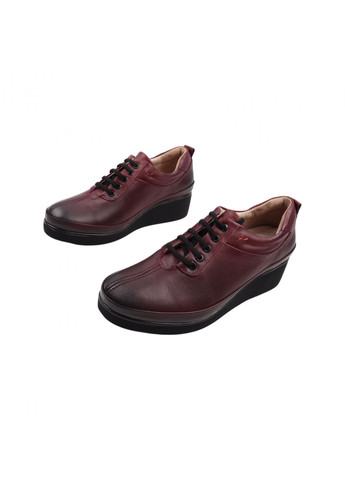 EuroModa Туфлі жіночі бордові натуральна шкіра бордовий з, україна — (257443605)