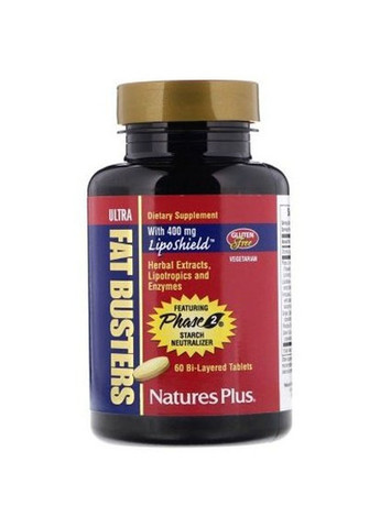 Nature's Plus Ultra Fat Busters 60 Bi-Layered Tabs Natures Plus (257079428)