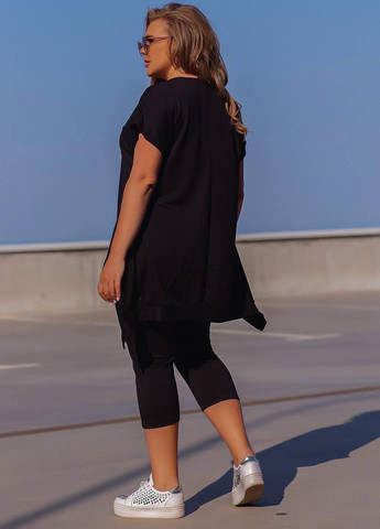 Женский костюм лосины и туника цвет черный р.50/52 431715 New Trend (258685468)