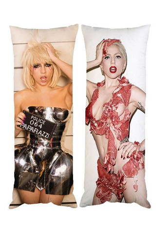 Подушка дакимакура Леди Гага Lady Gaga декоративная ростовая подушка для обнимания 40*100 No Brand (258992030)