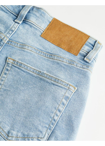 Жіночі джинсові шорти Slim Regular (55848) W38 Блакитні H&M (258763197)