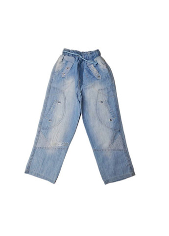 Голубые демисезонные джинсы Ozbaris
