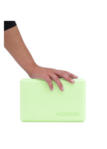 Блок для йоги Cornix EVA 22.8 x 15.2 x 7.6 см XR-0103 Green No Brand (260735676)