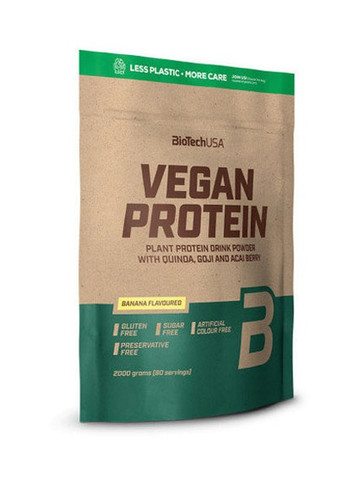Vegan Protein 2000 g /80 servings/ Banana Biotechusa (257079599)