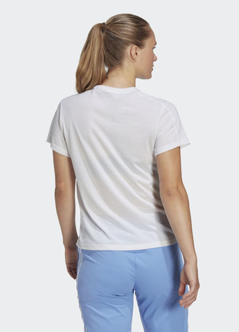 Белая всесезон футболка aeroready train essentials adidas