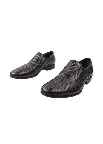 Черные туфли мужские из натуральной кожи, на низком ходу, цвет черный, Basconi