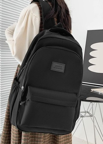 Рюкзак JINISIAO мужской женский детский школьный портфель черный No Brand (276001447)