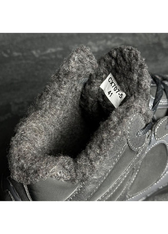 Темно-серые спортивные, повседневные зимние ботинки мужские зимние Supo