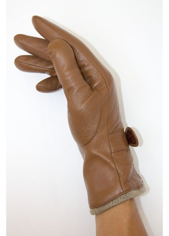 Женские кожаные коричневые перчатки Shust Gloves (266143782)
