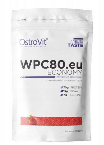 Economy WPC80.eu 700 g /23 servings/ Strawberry Ostrovit (273773095)