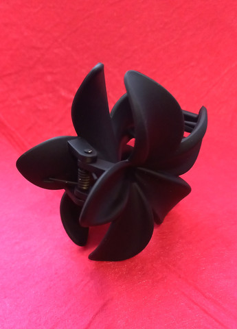 Заколка краб для волосся "Великі квіти", чорний Анна Ясеницька (259445024)