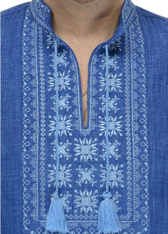 Мужская вышитая сорочка Орнамент (голубой) Golfstream (266988226)
