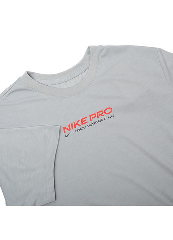 Серая футболка m nk df tee db nk pro 2 Nike