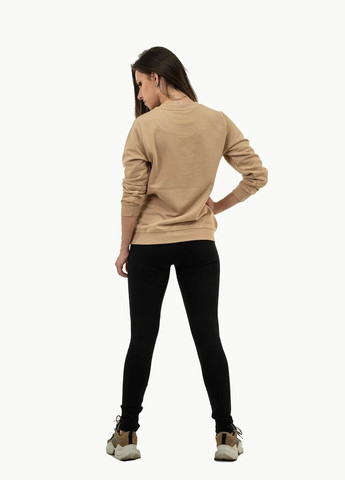 Бежевый свитшот женский Burberry логотип нашивки, вышивка (265327183)