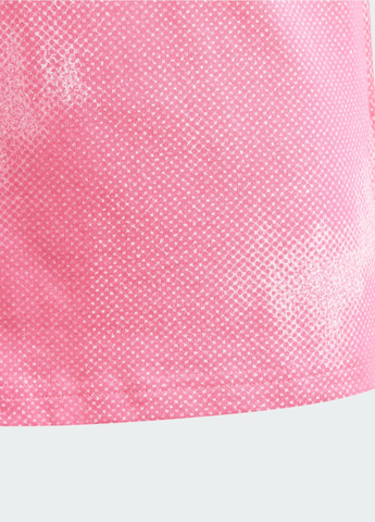 Рожева демісезонна футболка future icons allover print cotton kids adidas
