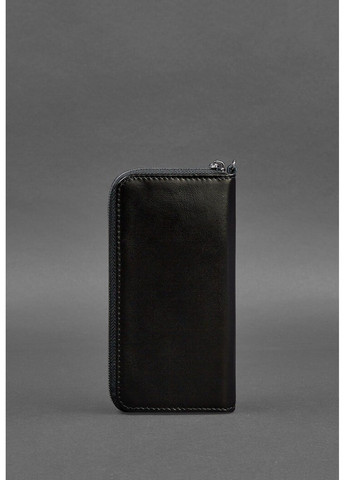 Кожаное портмоне на молнии 6.1 Темно-синее BN-PM-6-1-NAVY-BLUE BlankNote (263519216)