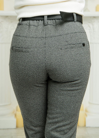 Женские укороченные брюки на байке 813РУ черные. No Brand (276907180)