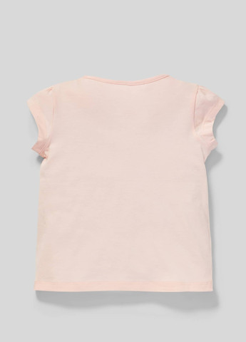 Розовая летняя детская футболка для девочки 116 размер розовая 2082155 C&A