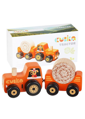 Развивающая игрушка "Трактор" цвет разноцветный ЦБ-00132651 Cubika (277159459)