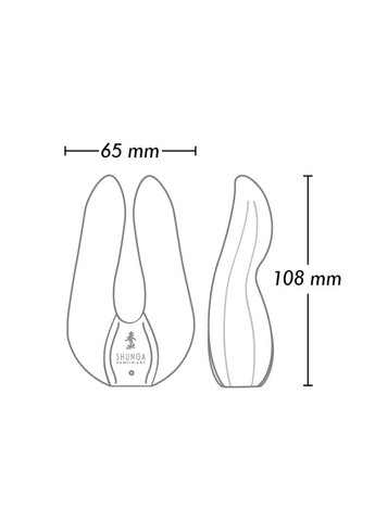 Вібратор для клітора Aiko Raspberry, гнучкі кінчики Shunga (259790535)
