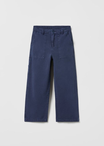 Синие повседневный демисезонные брюки Zara