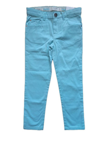Бирюзовые демисезонные джинсы для девочки 4-5 лет 110 размер бирюзовые 53090167 Mango