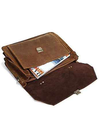 Чоловічий шкіряний портфель 14100 Коричневий Vintage (262891711)