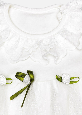 Одежда для крестин девочке цвет белый ЦБ-00210355 Minilay (259443176)