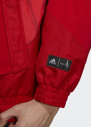Красная демисезонная куртка cny adidas