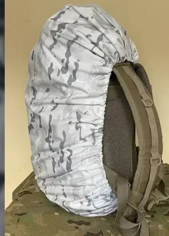 Маскирующий чехол, кавер на рюкзак зимний белый камуфляж No Brand multicam alpine (267896378)