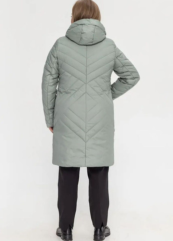 Оливкова демісезонна куртка жіноча демісезонна великого розміру SK