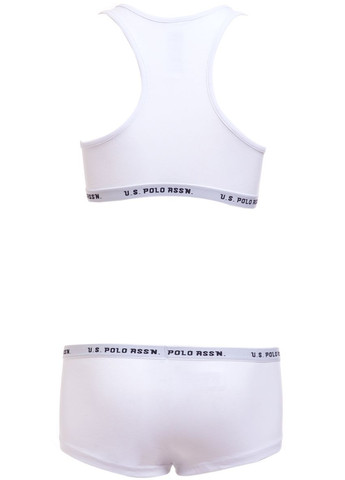 Белый комплект шорты + топ женский U.S. Polo Assn.